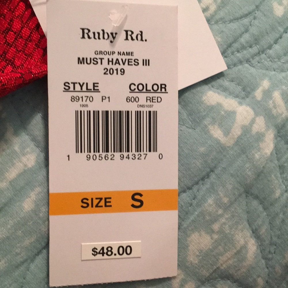 NWT Ruby Rd. top - Picture 6 of 7